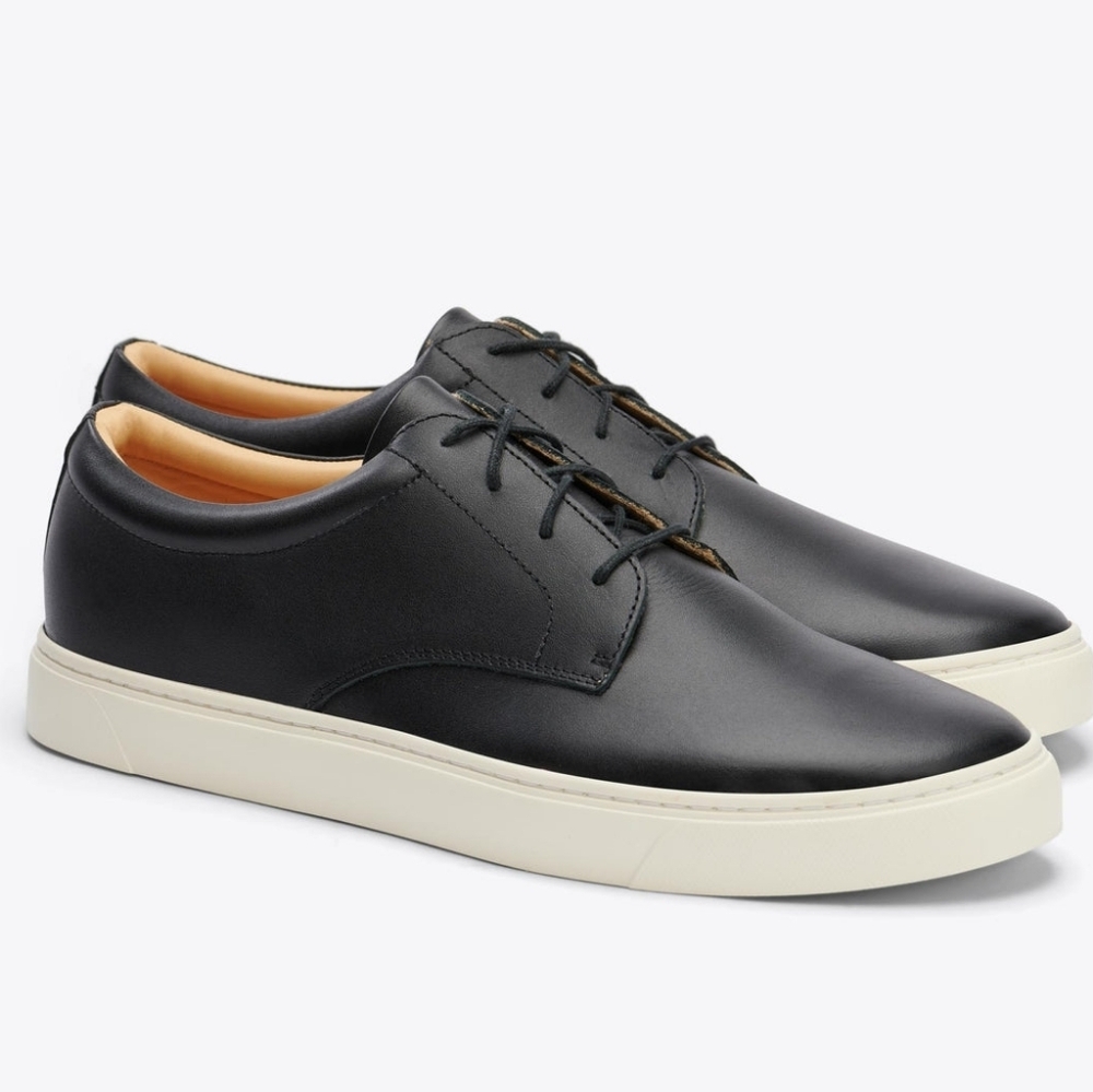 Nisolo Diego Everyday Black Leather Sneaker Men's Sz 13 (NWB) - Picture 5 of 7